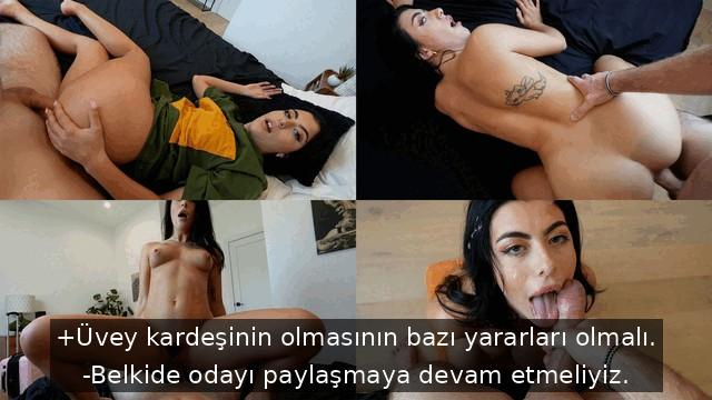 Yeni Tanıştığı Üvey Kardeşiyle Sikişmeye Başlayan Hatun Yaşadıklarının Sır Kalmasını İstiyor
