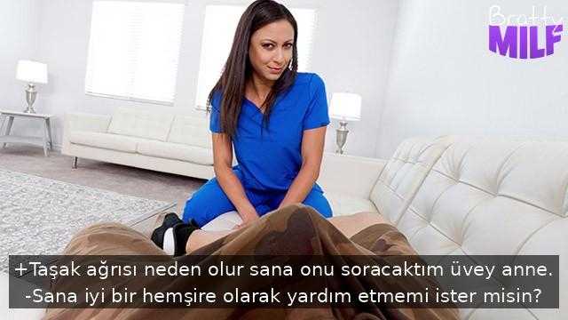 Taşak Ağrısı Çeken Genç Adam Hemşire Olan Üvey Annesinin Sikiş Tarifesiyle İyileşiyor